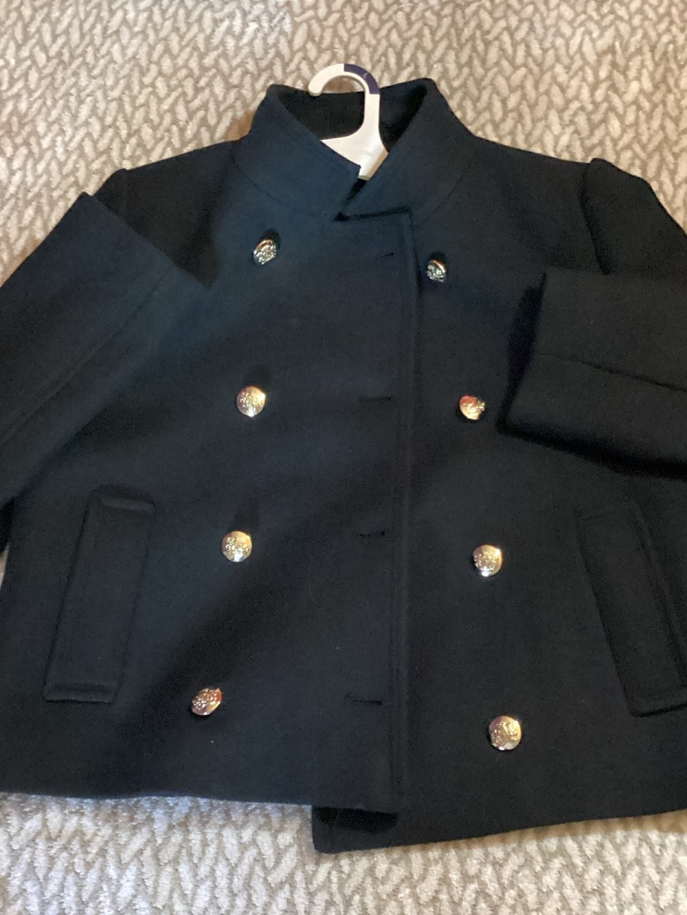 Zara Black Coat with Satin Lining - Picture 3 of 4